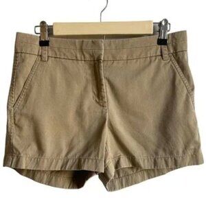 J. Crew Women's Size 4 Khaki Chino Shorts #82043